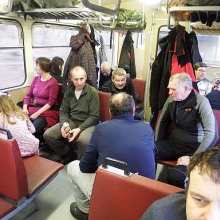 Většina české výpravy se vracela vlakem Moldava - Most