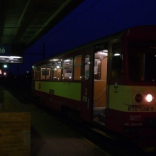 Sobota 17.12.2011, vlak 26800 v 7:20 připraven v Mostě k odjezdu. 