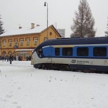 Zastavení vlaku v Oseku 