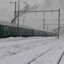 V Louce u Litvínova se vlak opět rozdělil na část jedoucí do Teplic a do Lovosic. 