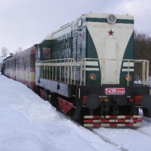 Historická motorová lokomotiva T 435.0139 zvládla náročné stoupání do Moldavy 