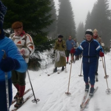 Výprava německých historických lyžařů 