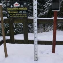 Měření sněhu 
