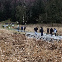 Část českých účastníků se vydala k dolnímu hraničnímu přechodu. 