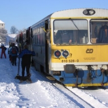 Podzim 2005 - První sníh – nádraží Moldava
