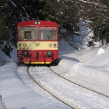 29.1.2006 - Mezi Moldavou a Novým Městem. Posilový vlak z Moldavy do Dubí